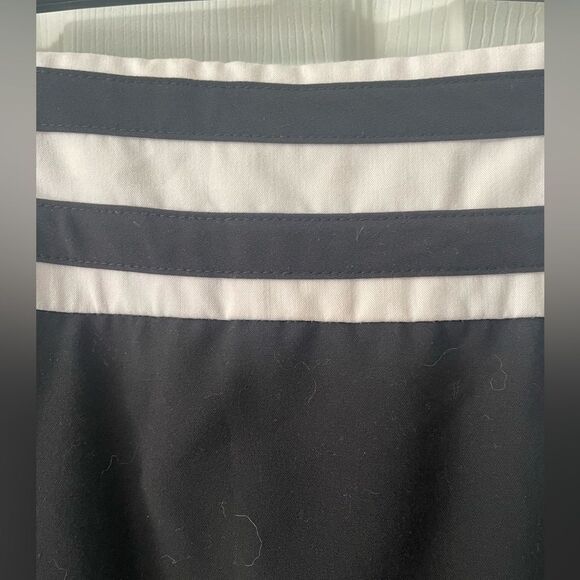 Worthington Black Lined Knee Length Pencil Skirt w/ White Color Block Size 8 - Picture 3 of 8
